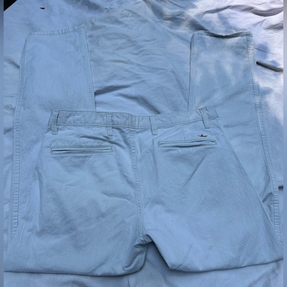 DOCKERS Men’s White Jean Khaki Blend Chino Pants Clean Size 33/32 - Picture 3 of 9